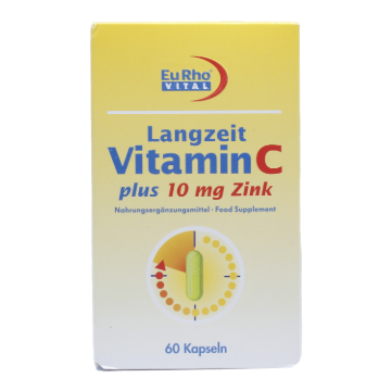 کپسول ویتامین C و زینک 10 یوروویتال Eurho Vital Vitamin C Zinc